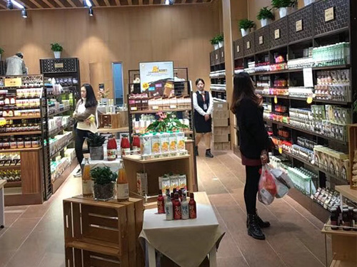 精品店鋼木展架