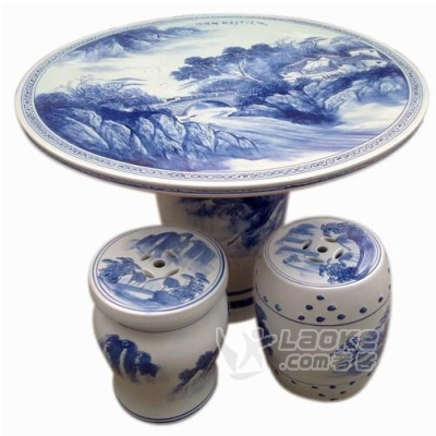 360度观景效果更好陶瓷桌凳产地:江西景德镇 陶瓷桌凳产品服务:产品保